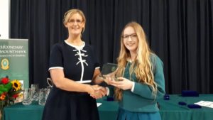 CEIST Award winner Aoife King with Ms Muldoon Walsh