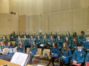 The School choir at Knock, May 2018.